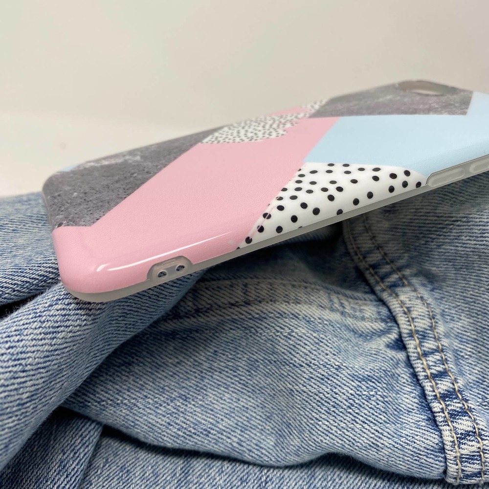 iPhone X/XS Case Geometric Dot Print Cover NEW - Picture 4 of 7